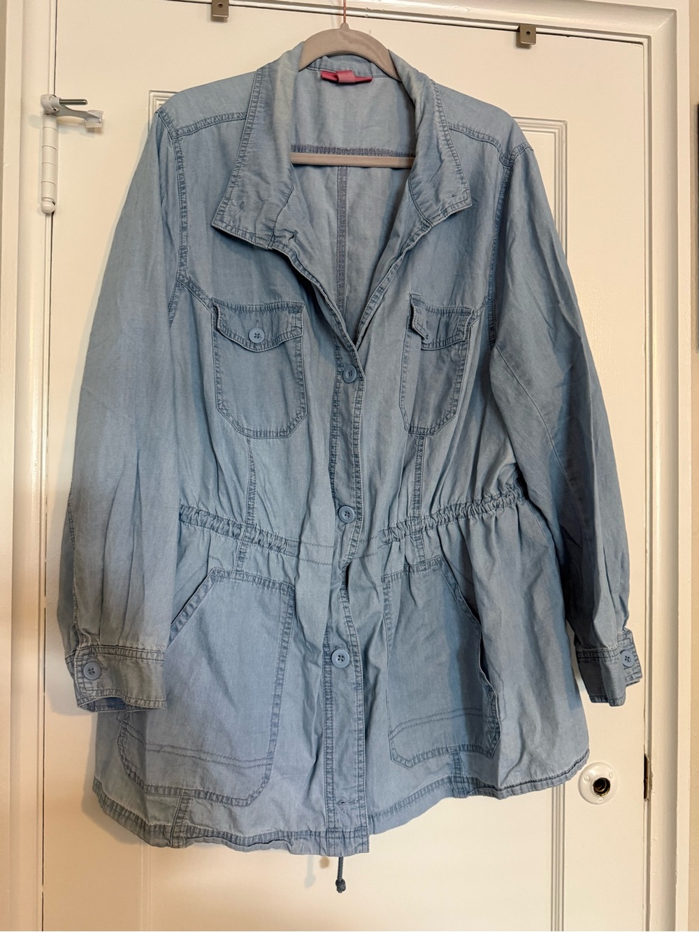 Light Weight Light Blue Denim Utility Jacket